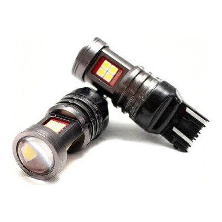 Carjamz Race Sport Terminator Series White 7443 Base LED Replacement Bulbs, DRL, Brake Light RSTB7443W